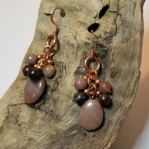 Earrings - Root Chakra with Jasper and Copper