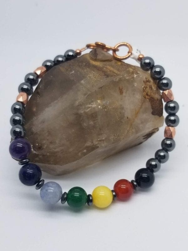 Bracelet - Unisex with Seven Chakras - Image 2