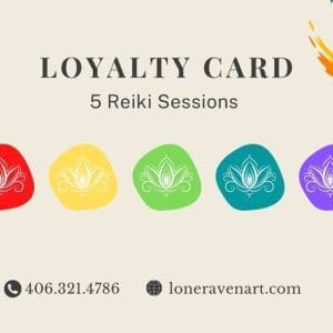 Reiki/Shamanic Energy Clearing - 5 Session Loyalty Card