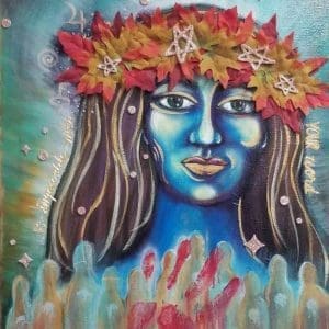 Ancestral Guidance, 16"x20" matted and framed to 22"x28"