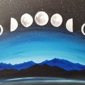 Moon Phases III, 16"x20"