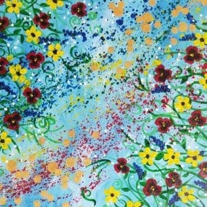 Under the Rainbow I, 24"x24"